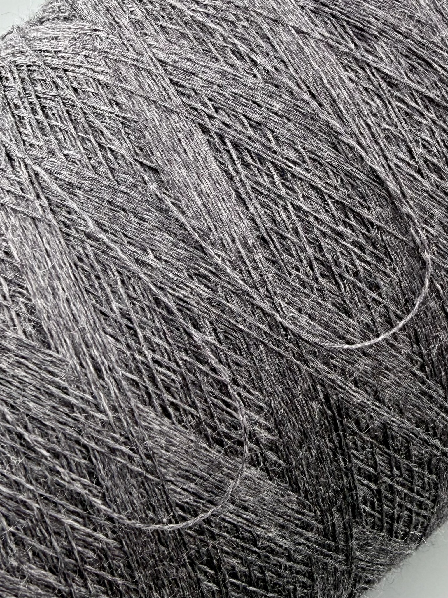 Zegna Baruffa Cashwool 2/30 – Extrafeines Merinogarn Anthrazit meliert